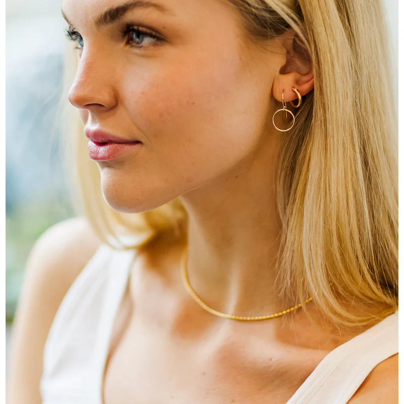 Oval Pattern 15.5" Gold Filled Necklace