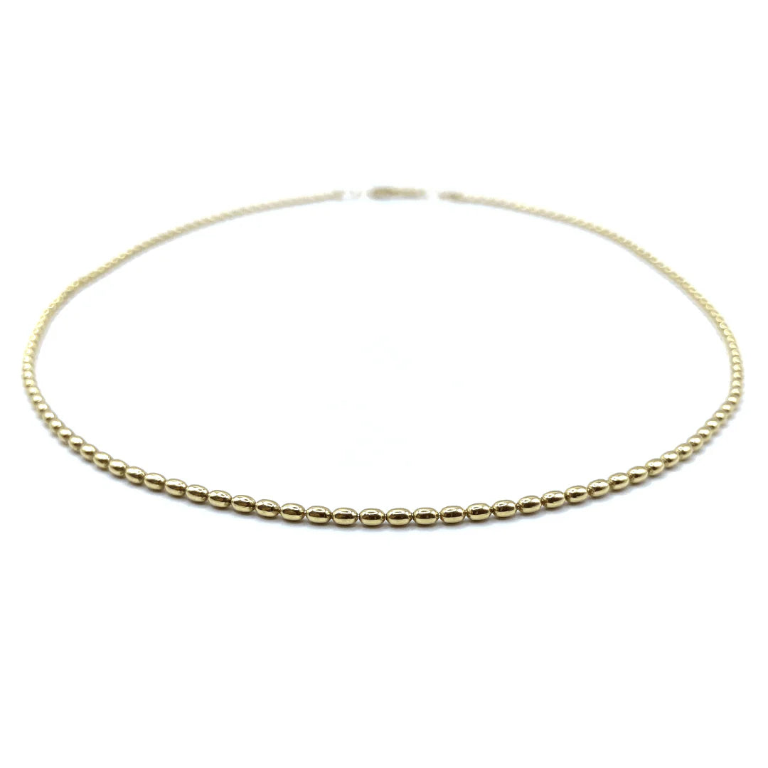 Oval Pattern 15.5" Gold Filled Necklace
