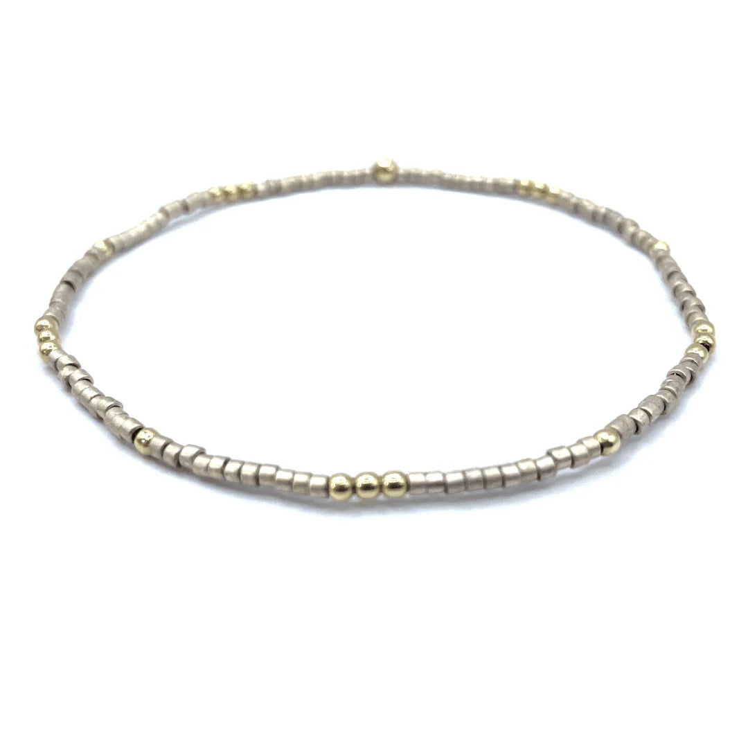 2mm Newport Golden + Gold Filled Bracelet