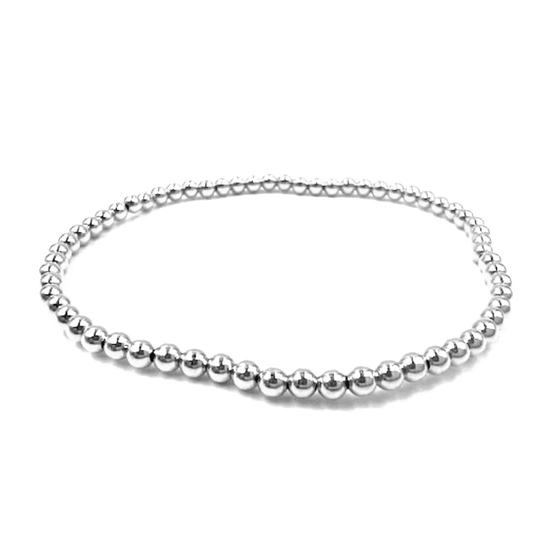3mm Sterling Silver Karma Bracelet