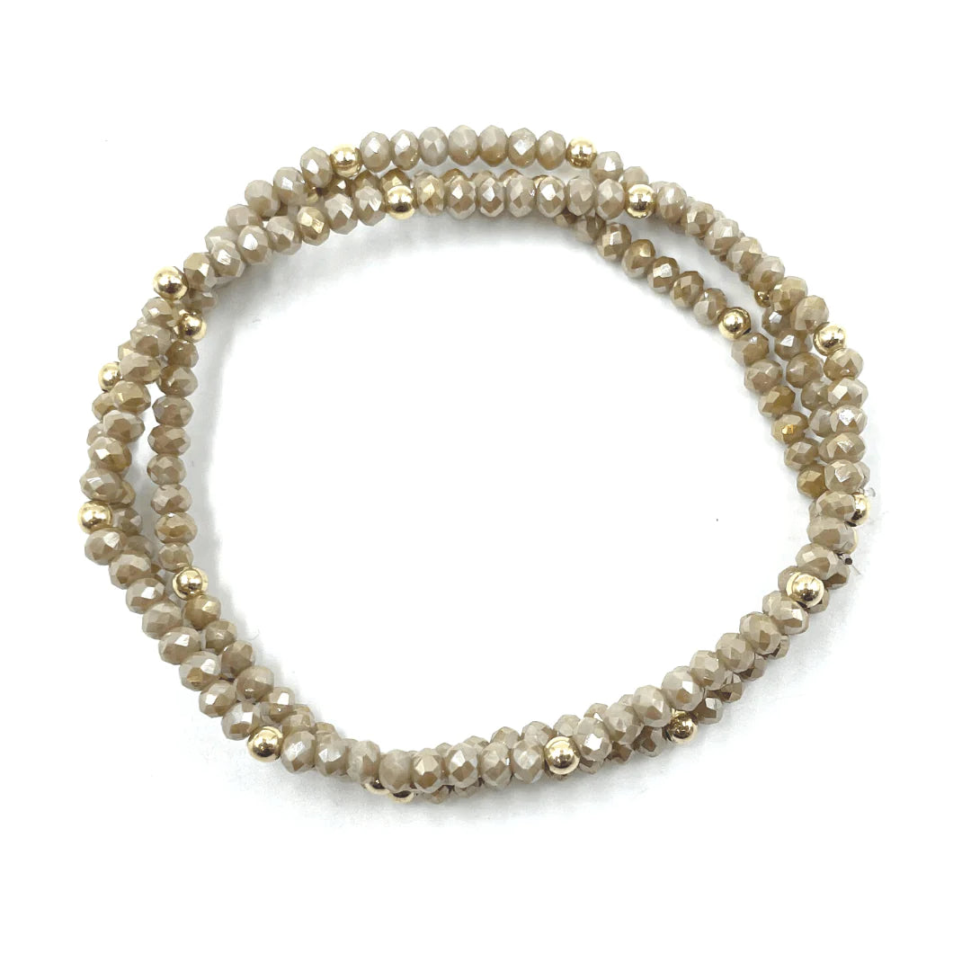 OG Shimmer Bracelet Stack in Champagne