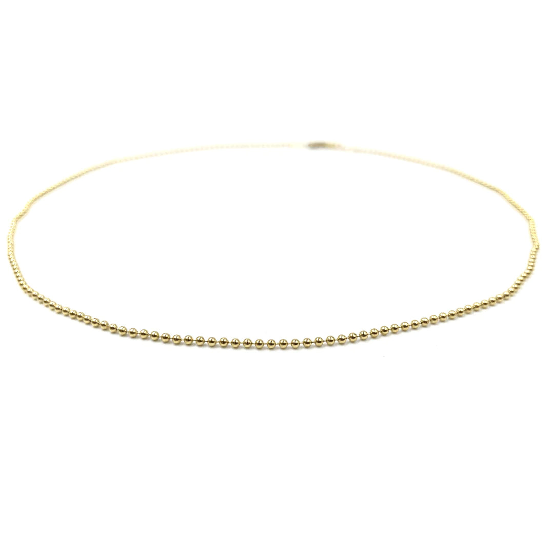 14k Gold Filled 15.5" Beaded Bliss Necklace