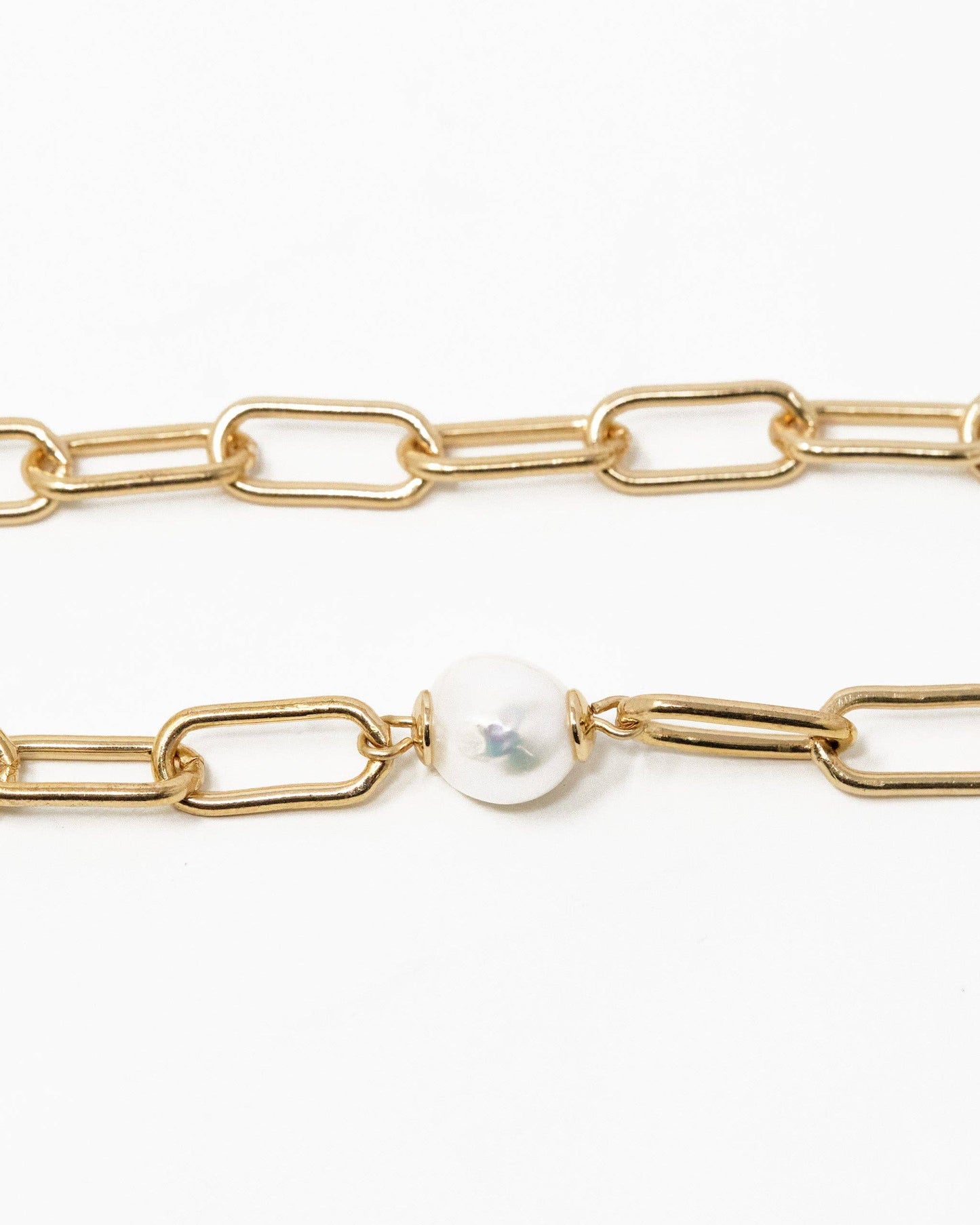 Freshwater Pearl Paperclip Choker