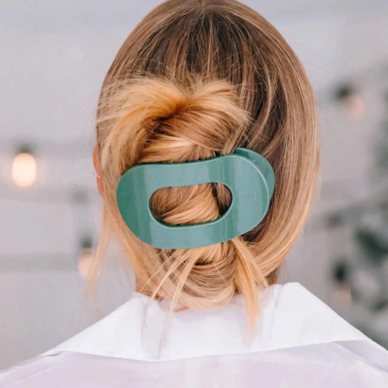 Large Round Flat Hair Clip