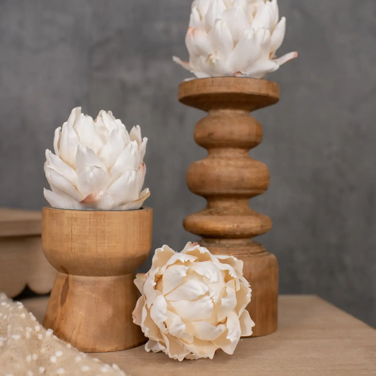 3.5" Cream Artichoke Head