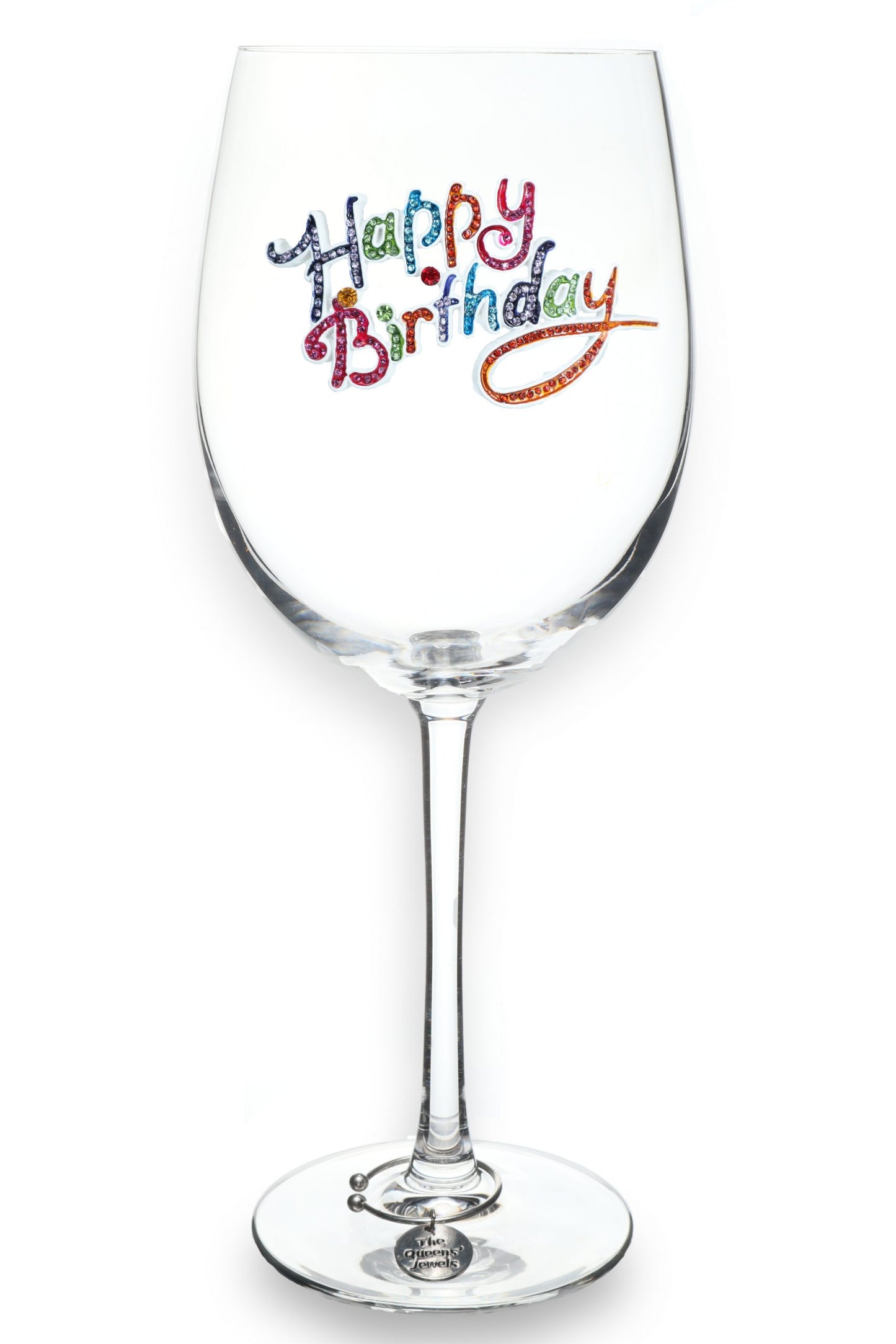 Jeweled Stemmed Wine Glass TQJ