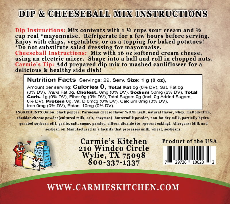 Peppercorn Parmesan Dip Mix