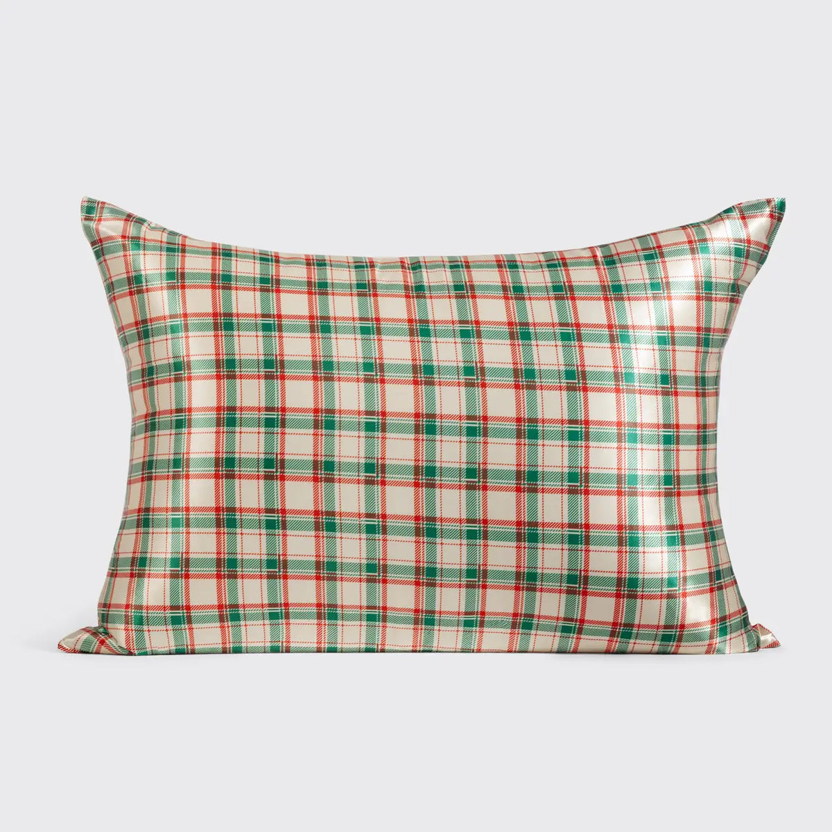 Holiday Plaid Standard Satin Pillowcase