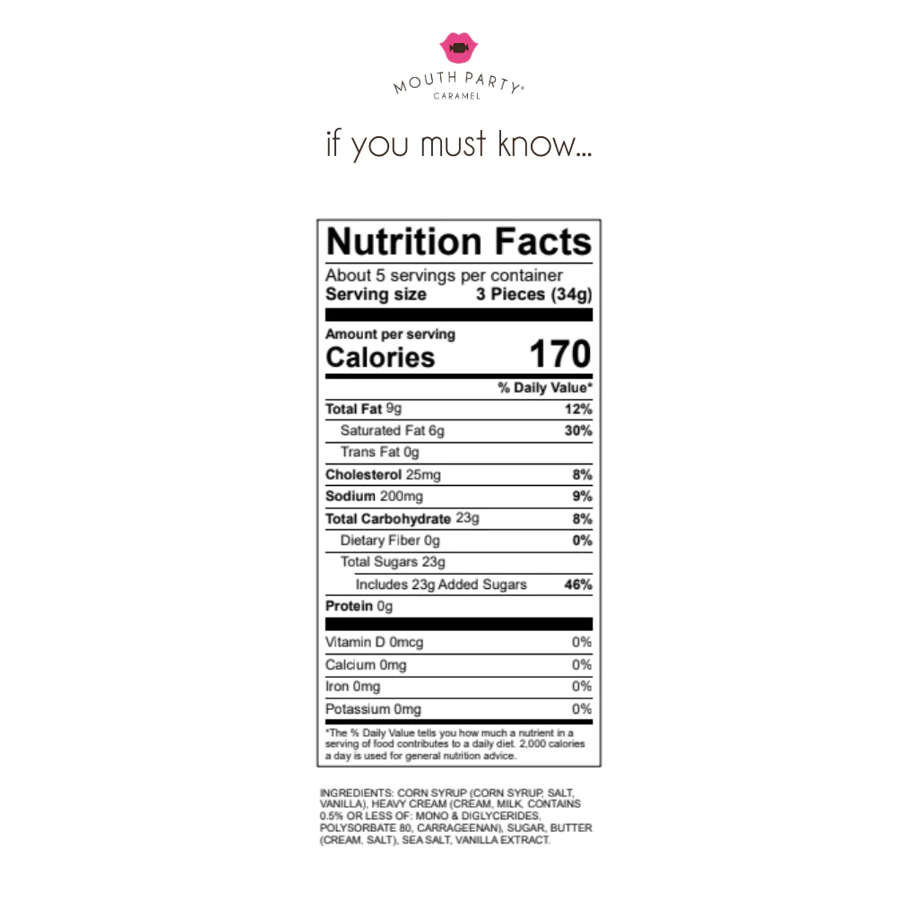 Sea Salt Mouth Party Caramels