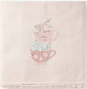 Teacup Party Knit Blanket