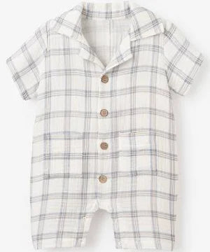 Plaid Organic Muslin Shortall