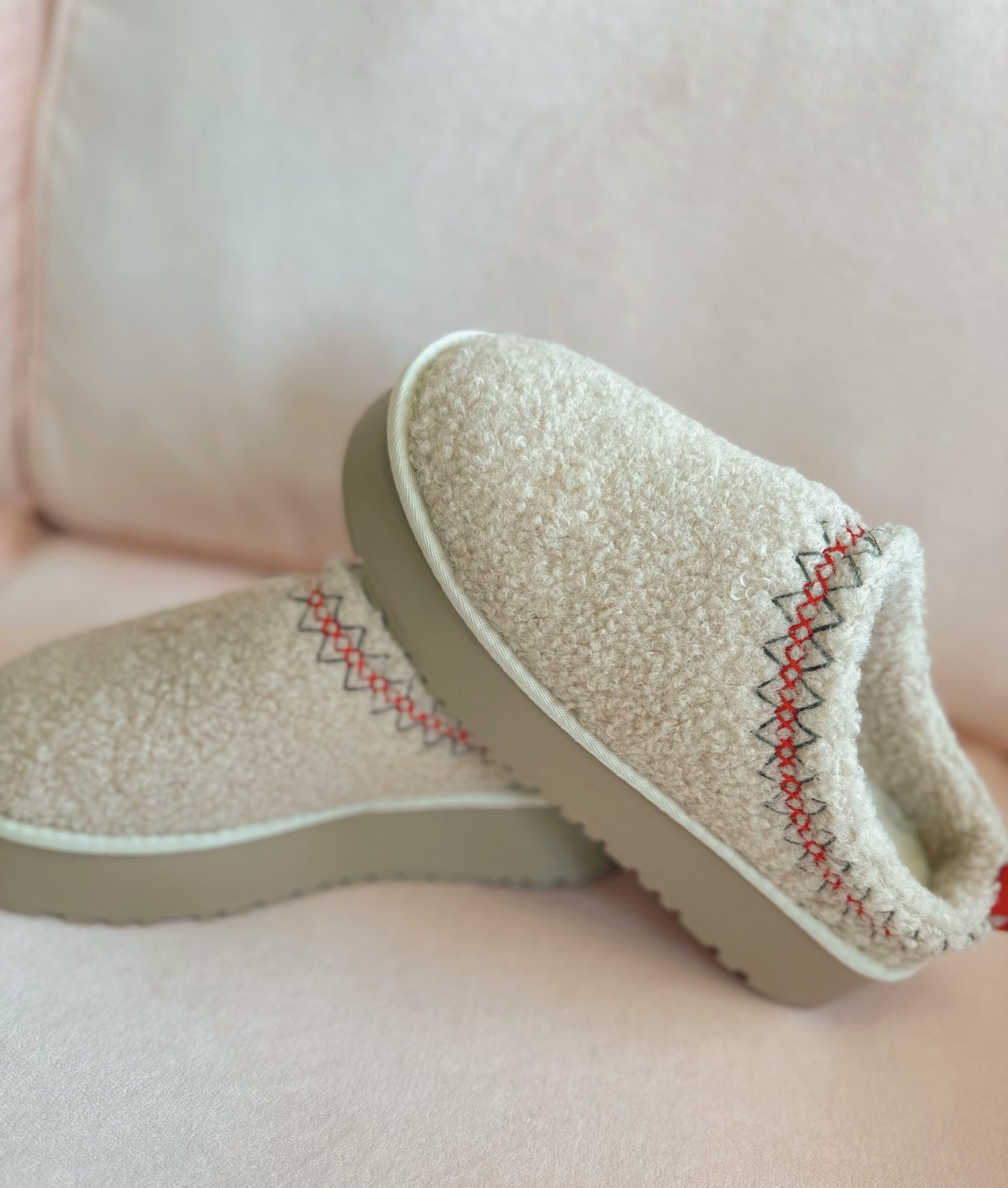 Platform Sherpa Slippers