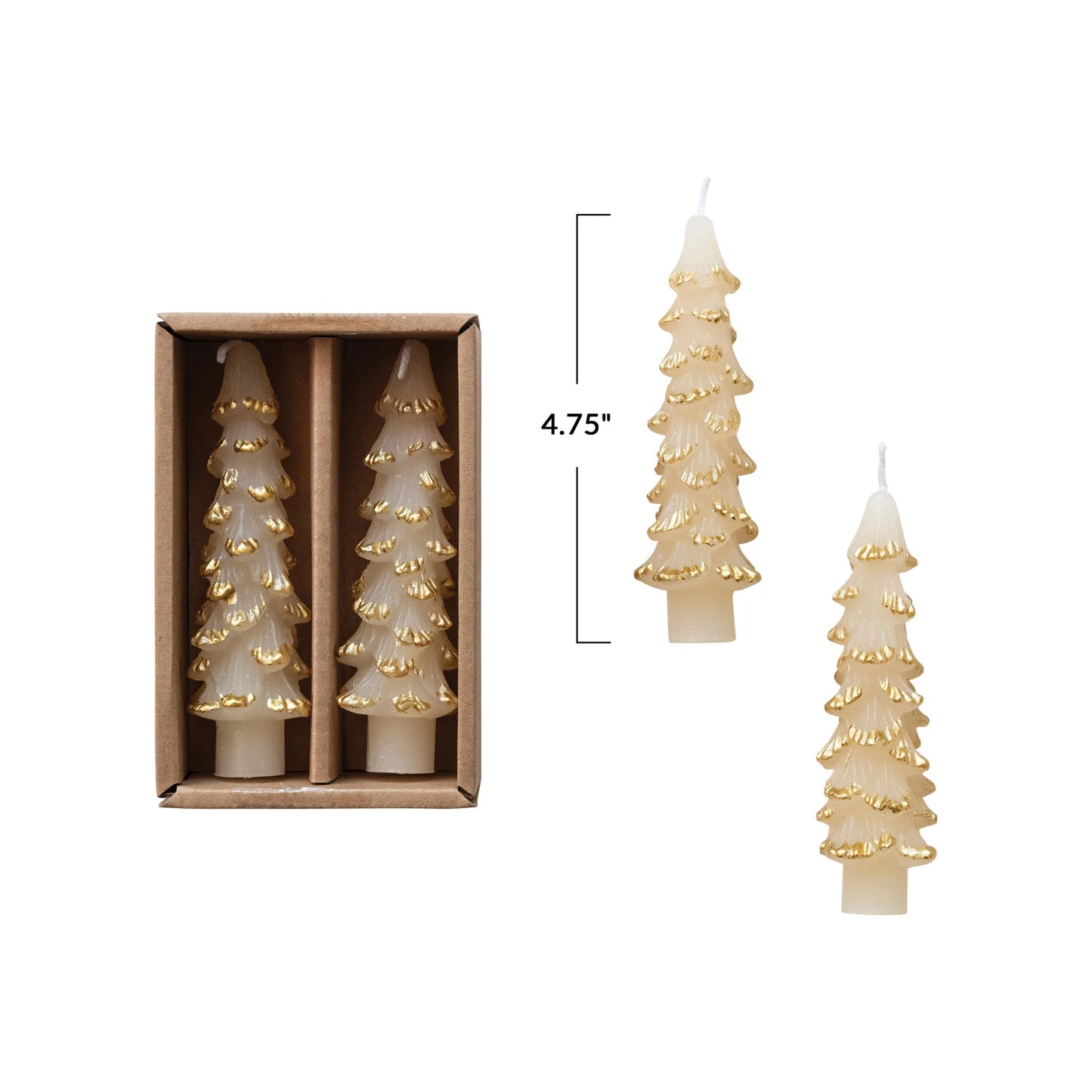 Tree Taper Candles Set of 2