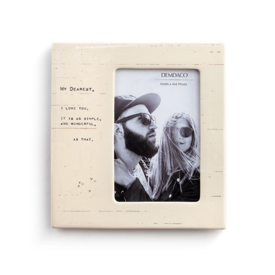 "My Dearest" 4x6 Photo Frame