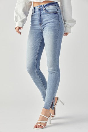 Slit Ankle Skinny Jeans