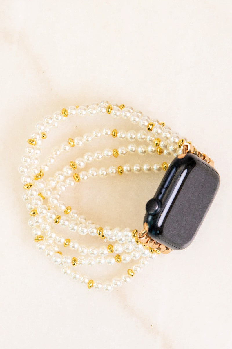 Gold & Pearls Apple Watch Band