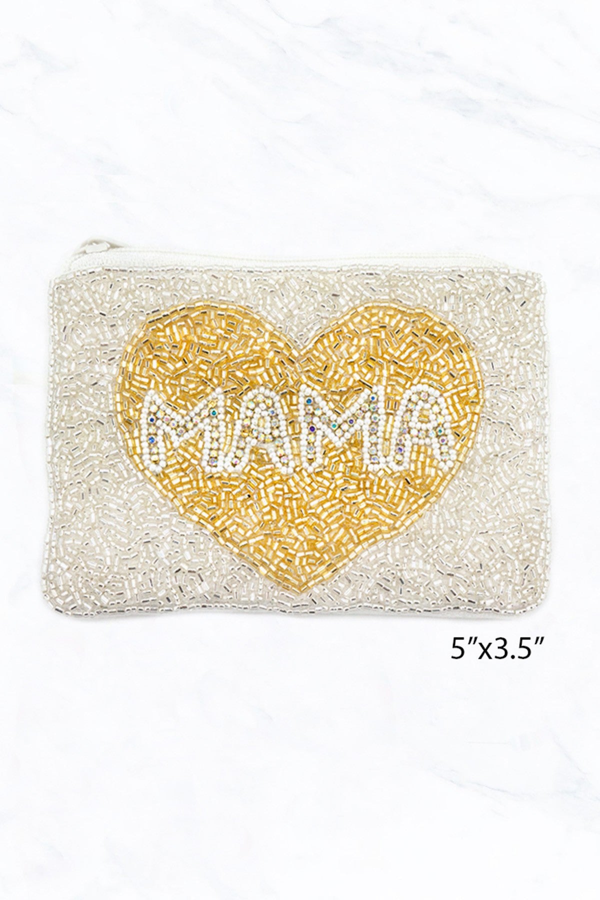 Beaded "Mama" Coin Purse