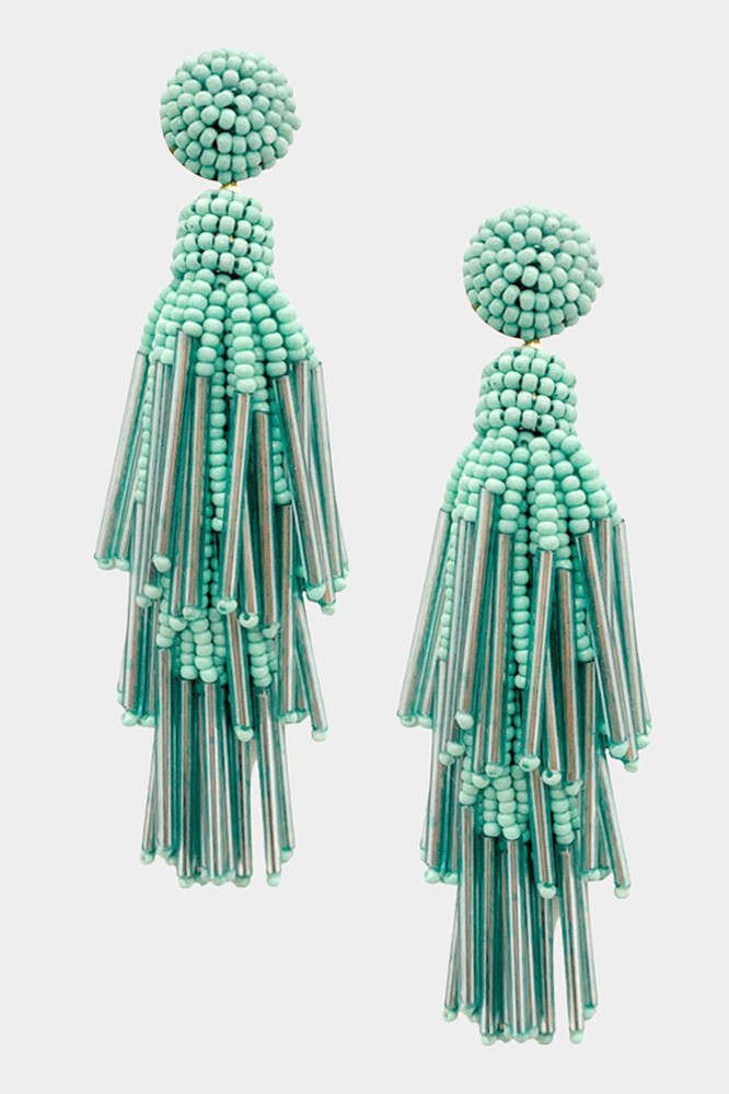 Tassel Beaded Earrings