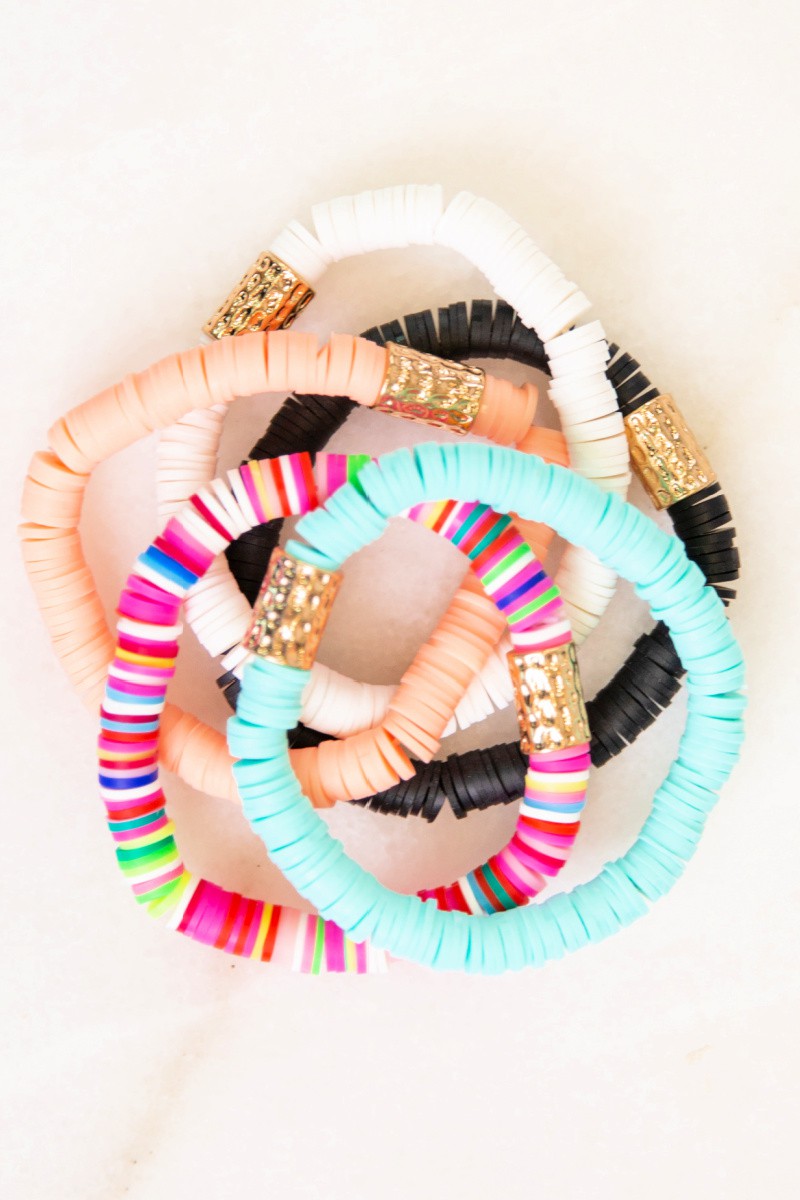 Silicone Discs Stretchy Bracelet