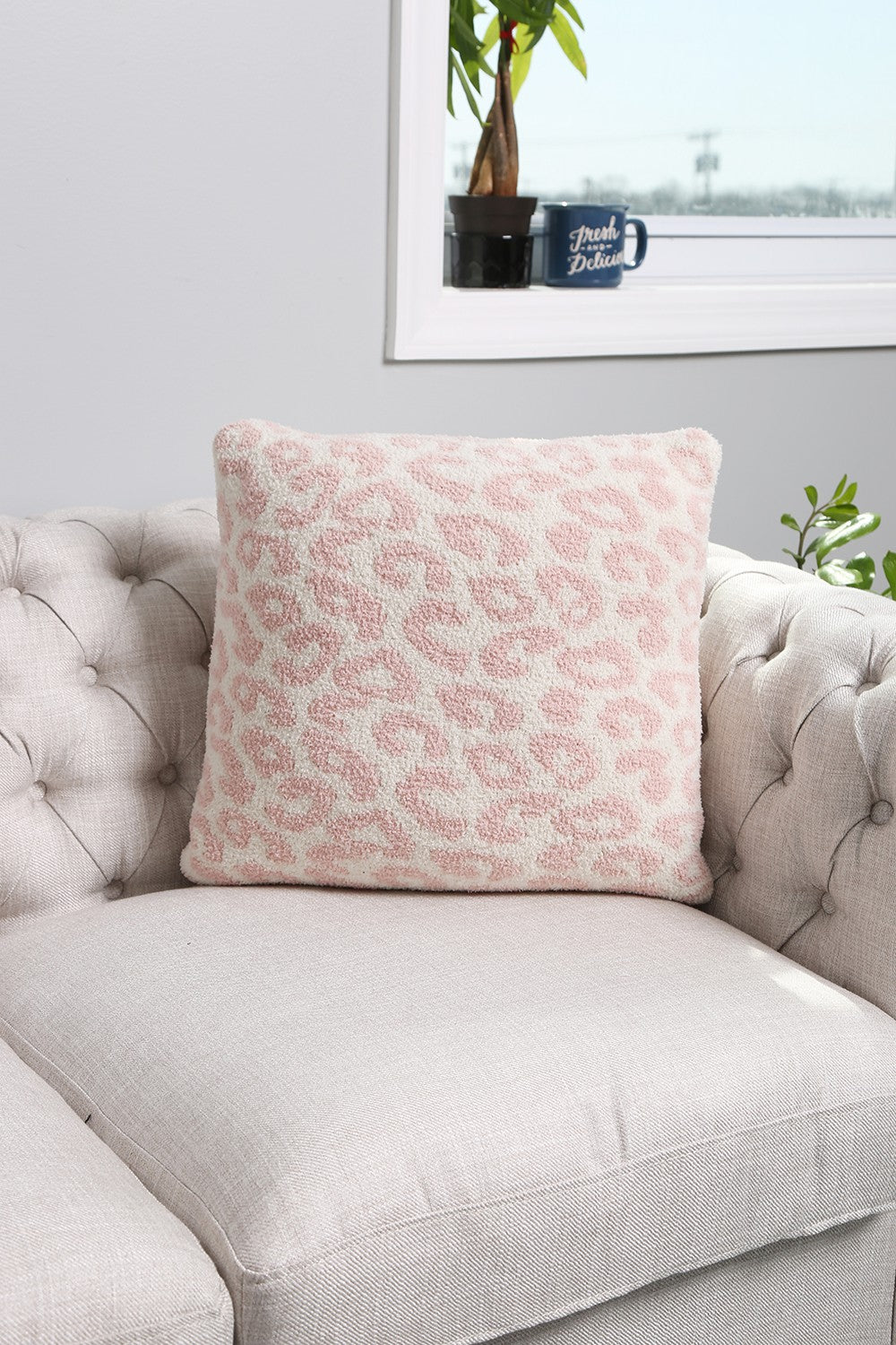 Cozy Leopard Throw Pillow
