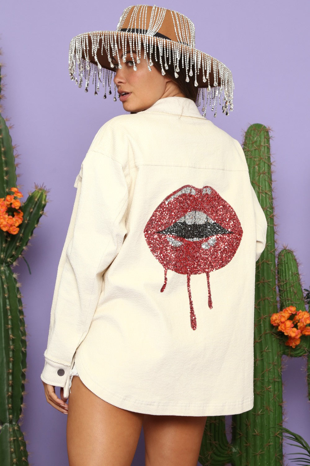 Bling Drip Lips Shacket