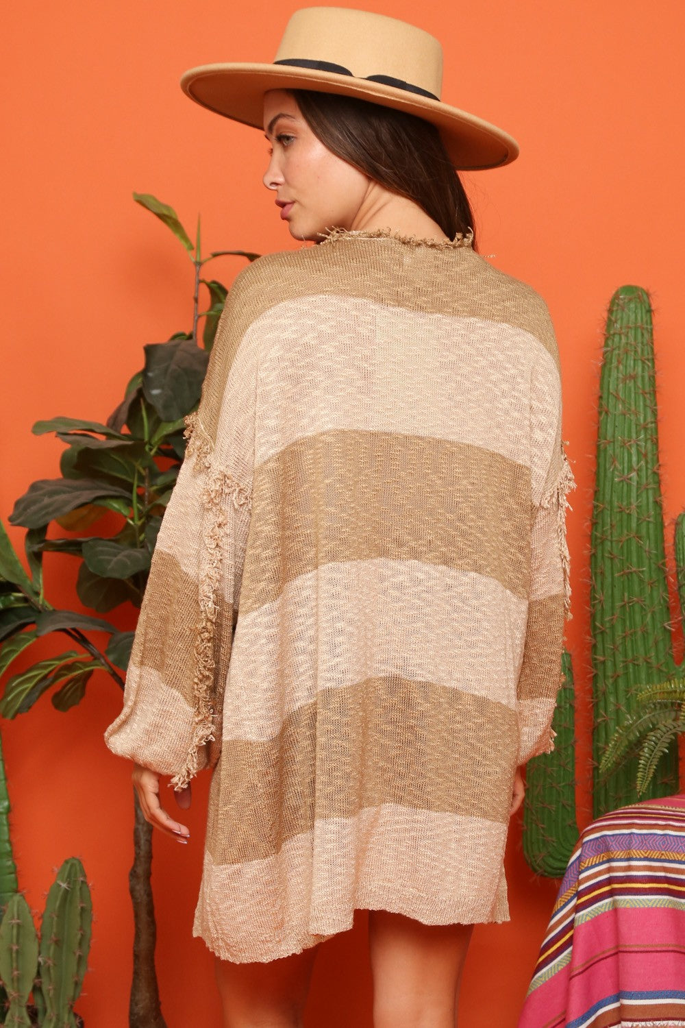 Striped Lightweight Cardigan