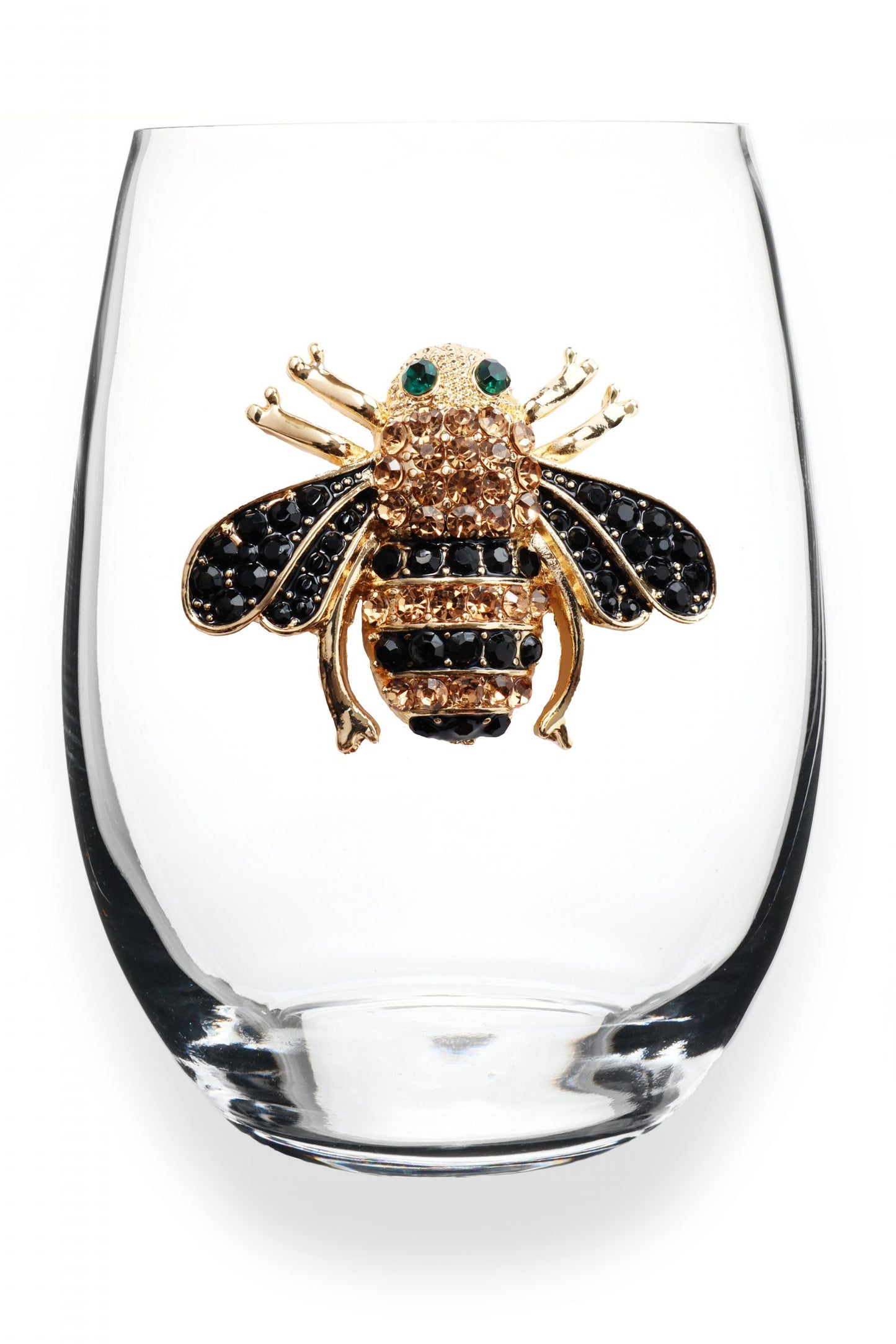 Jeweled Stemless Wine Glass