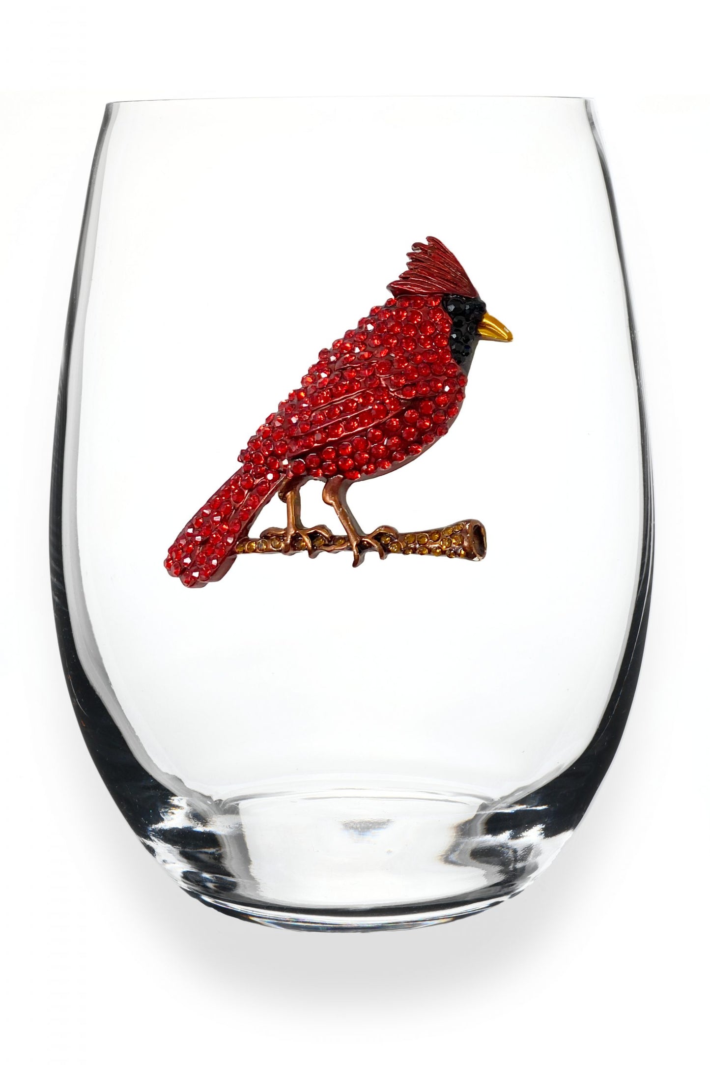 Jeweled Stemless Wine Glass