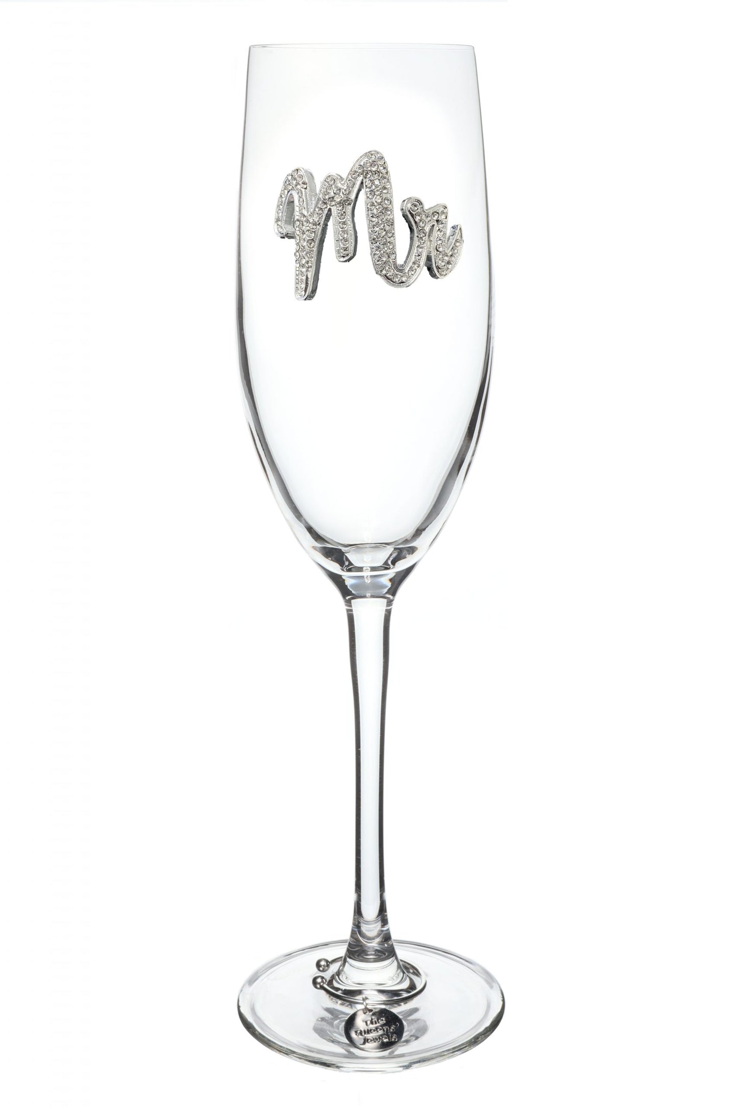 Jeweled Wedding Champagne Flute