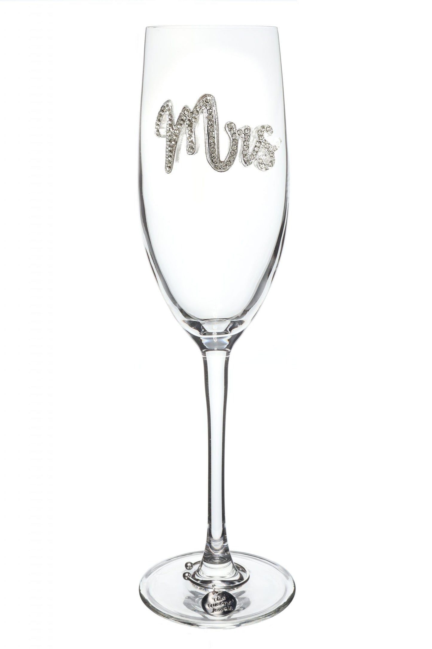 Jeweled Wedding Champagne Flute