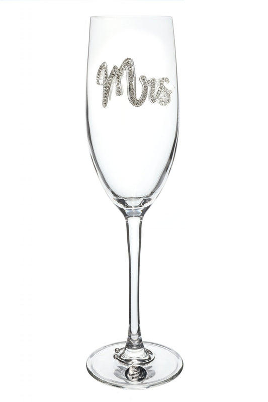 Jeweled Wedding Champagne Flute