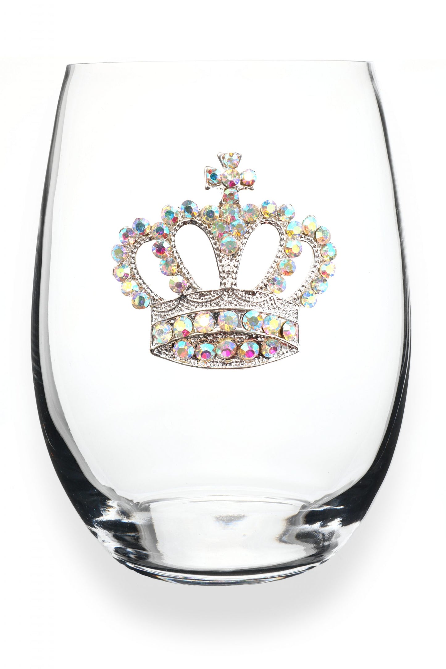 Jeweled Stemless Wine Glass