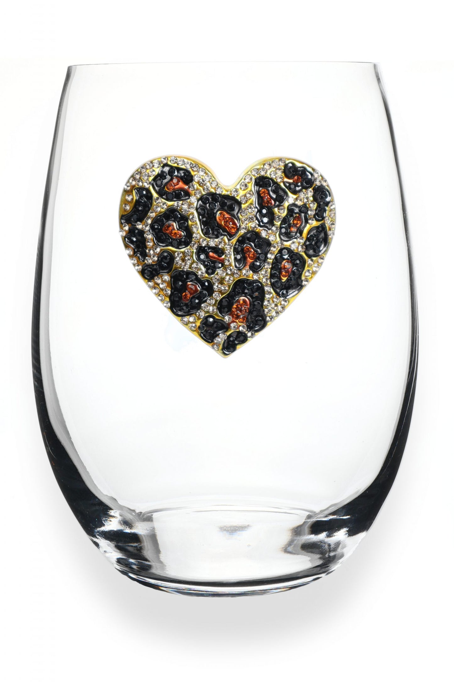 Jeweled Stemless Wine Glass