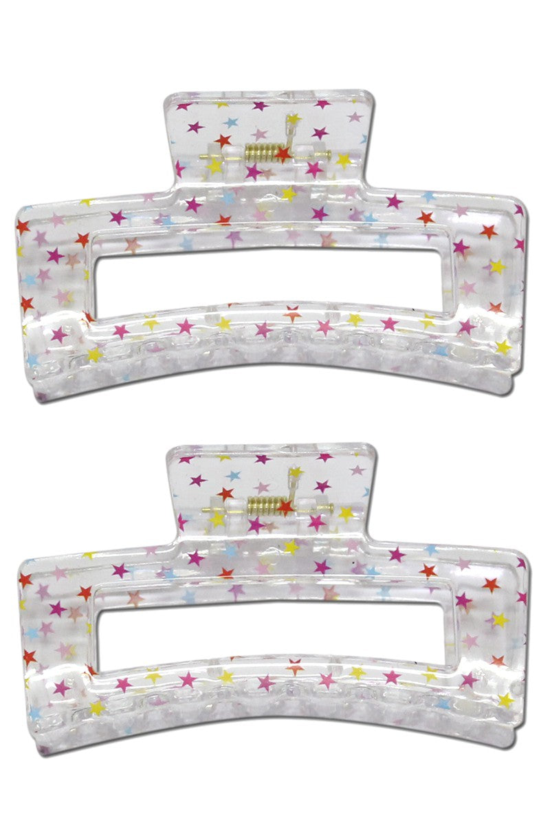 Fun Square Hair Claw Clip