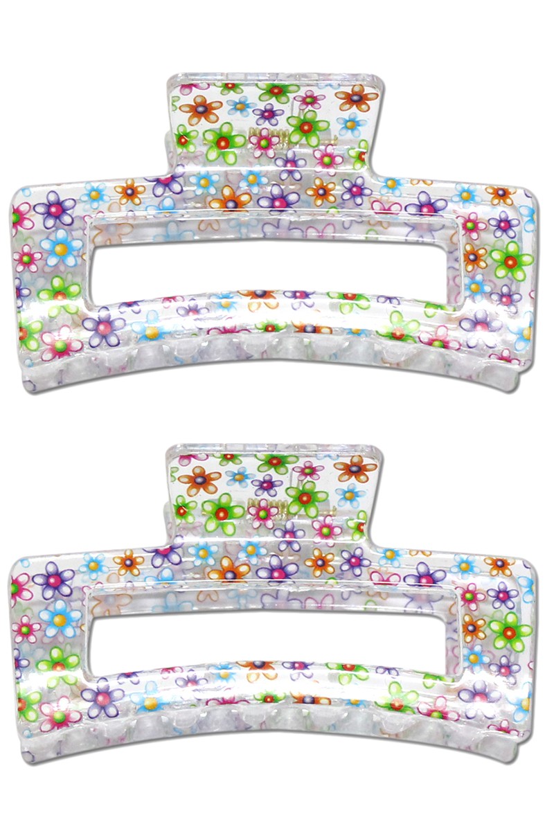 Fun Square Hair Claw Clip
