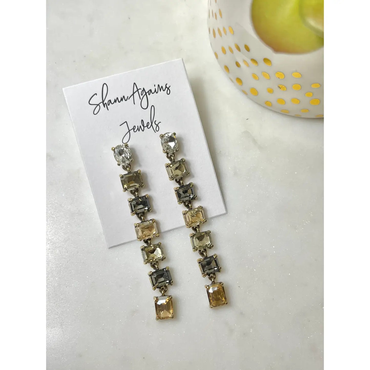 Stone Drop Earrings