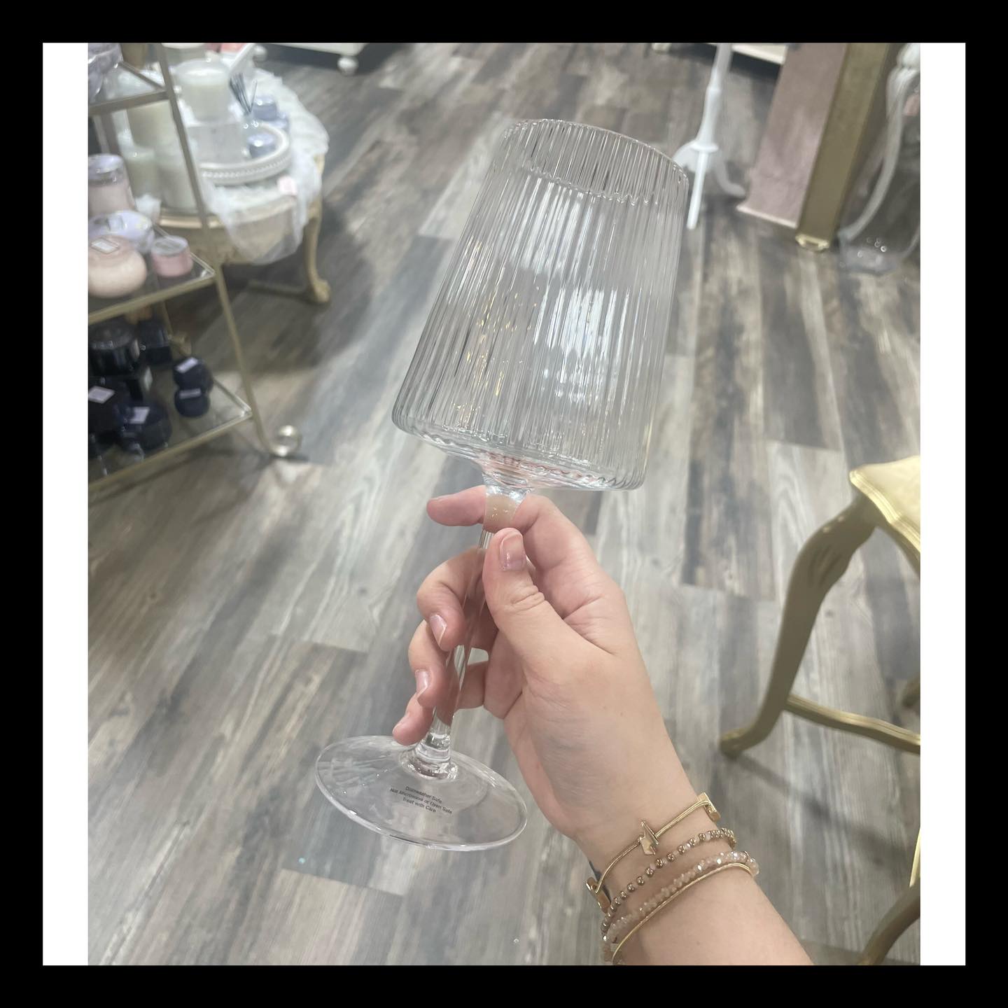 Fluted Wine Glass