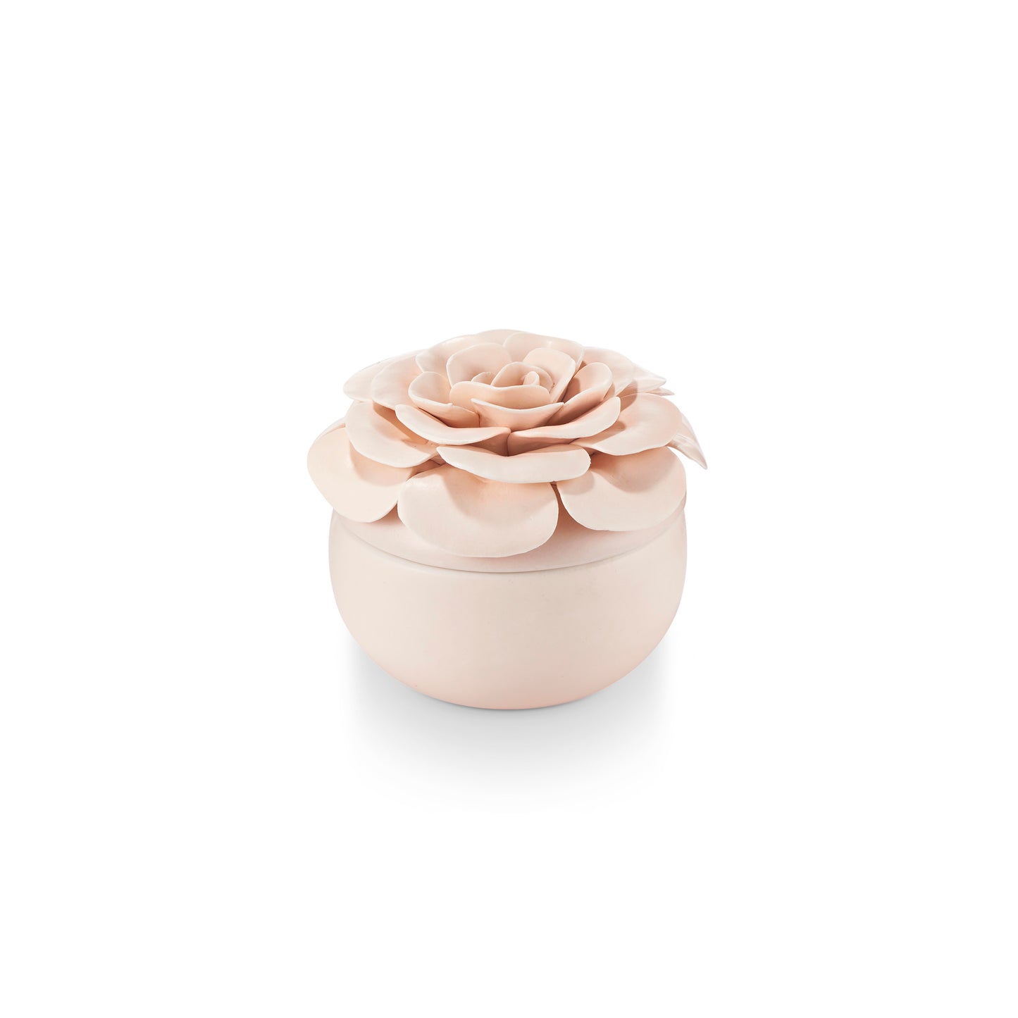 6.7oz. Ceramic Flower Candle
