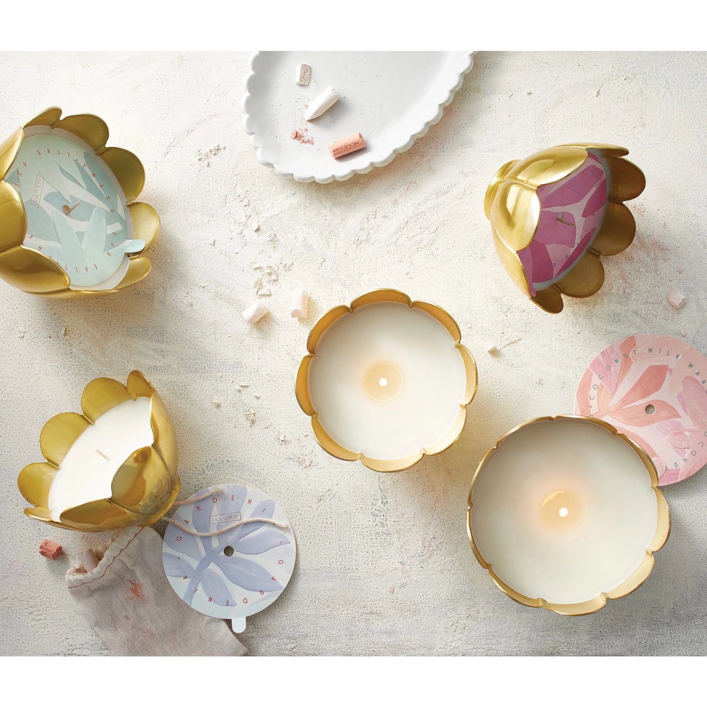 6.9oz. Small Metal Flower Candle