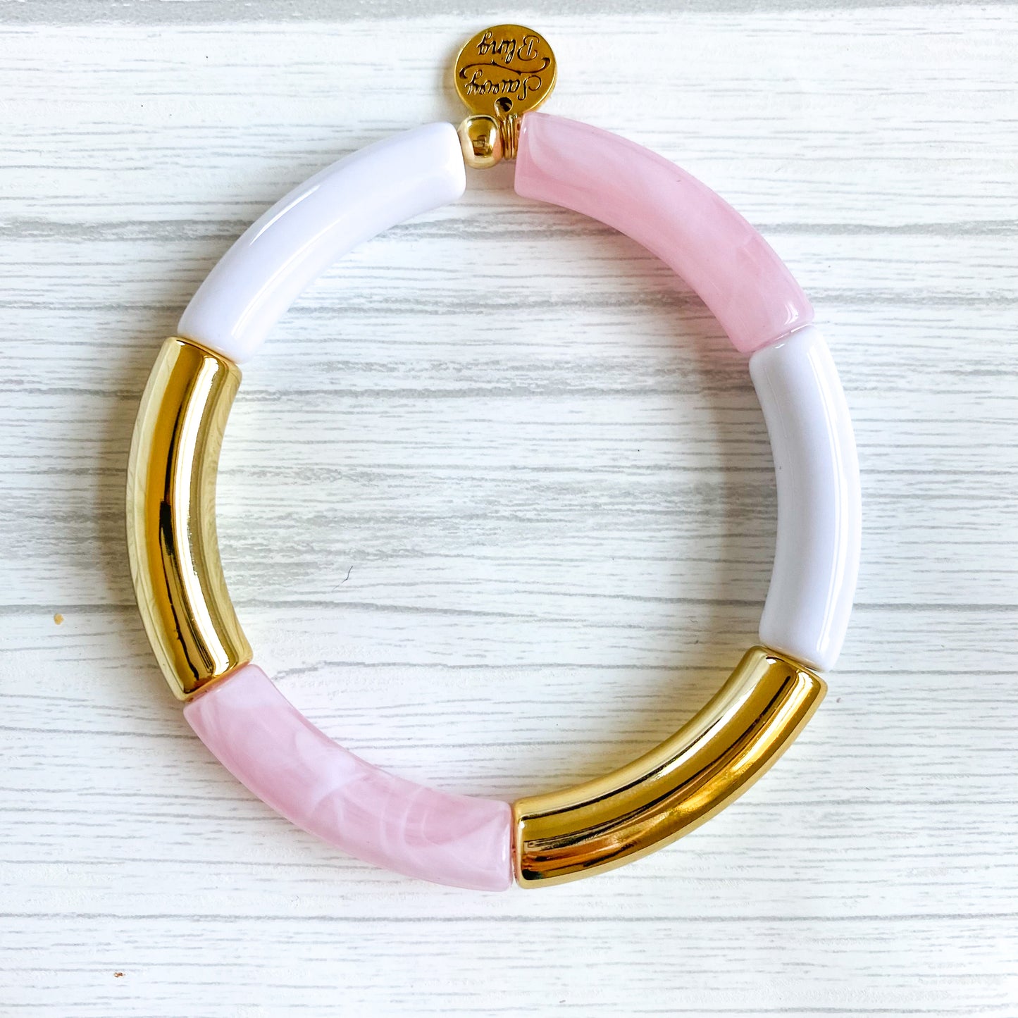 Acrylic Tube Bamboo Bracelet