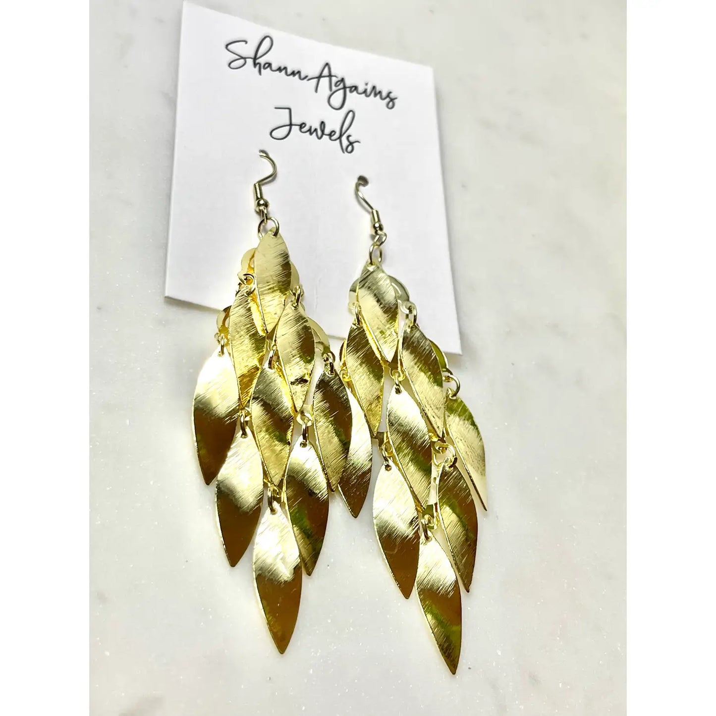 Diamond-Shape Chandelier Earrings