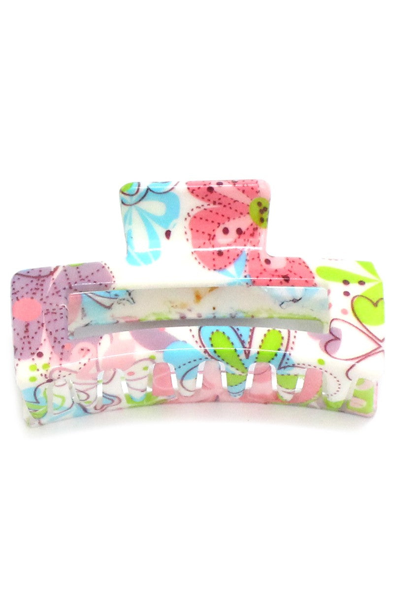 Fun Square Hair Claw Clip
