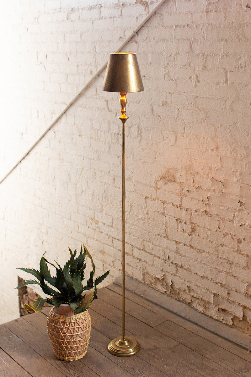 Antique Brass Floor Lamp