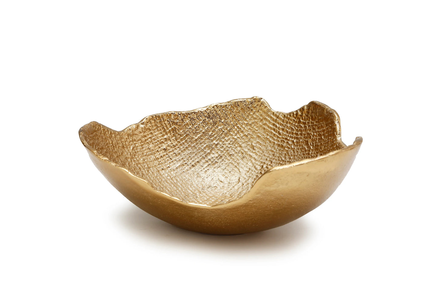 Small Gold Bark Raw Edge Bowl