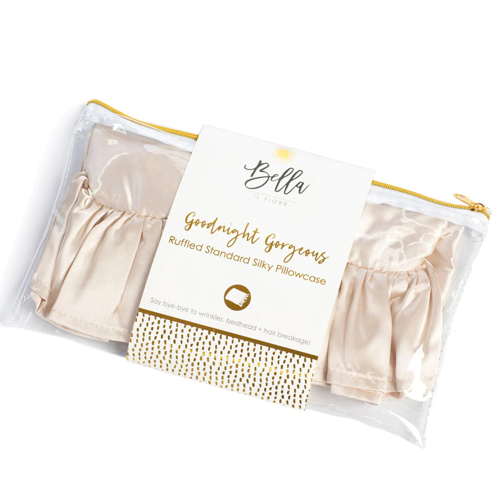 Standard Silky Ruffle Pillowcase