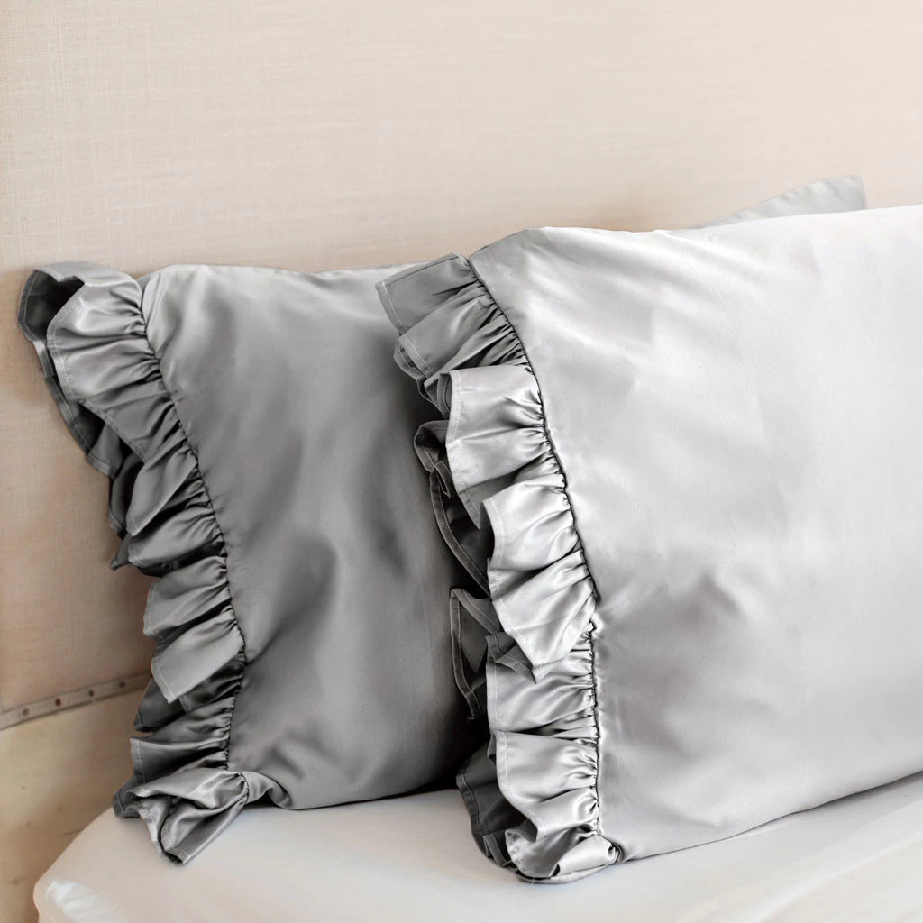 Standard Silky Ruffle Pillowcase