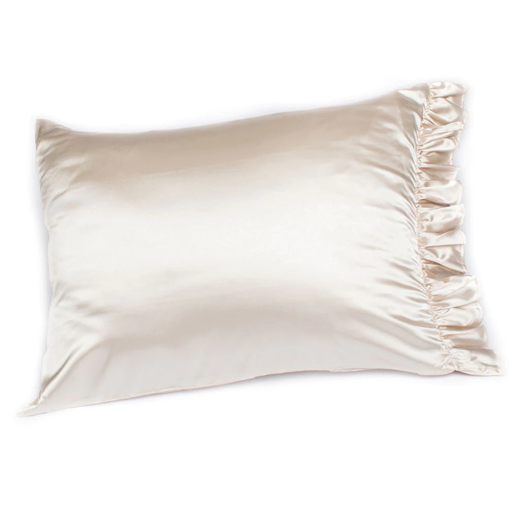 Standard Silky Ruffle Pillowcase