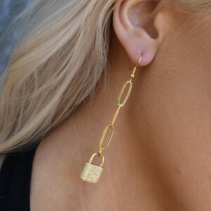 Pave Goldie Locks Earrings