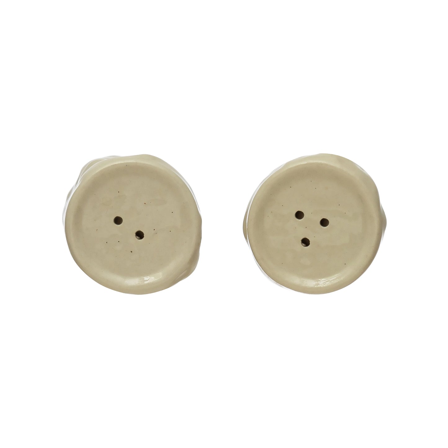 Ivory Sculpted Salt & Pepper Shakers Set