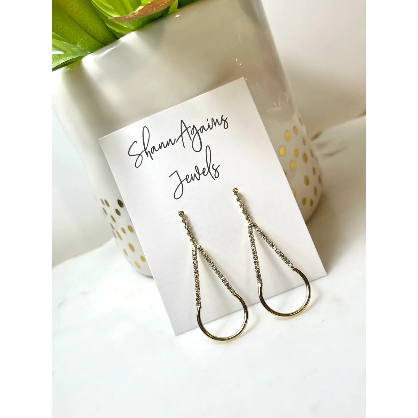 Diamond Teardrop Earrings